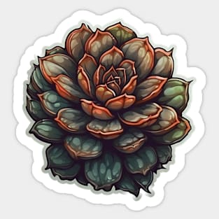 Aged Succulent Sticker